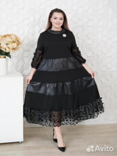 Бохо Шик Бомбезное стильное вечернее платье р56-58