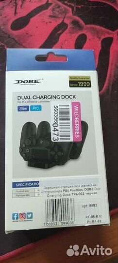 Док станция для dualshock PS4