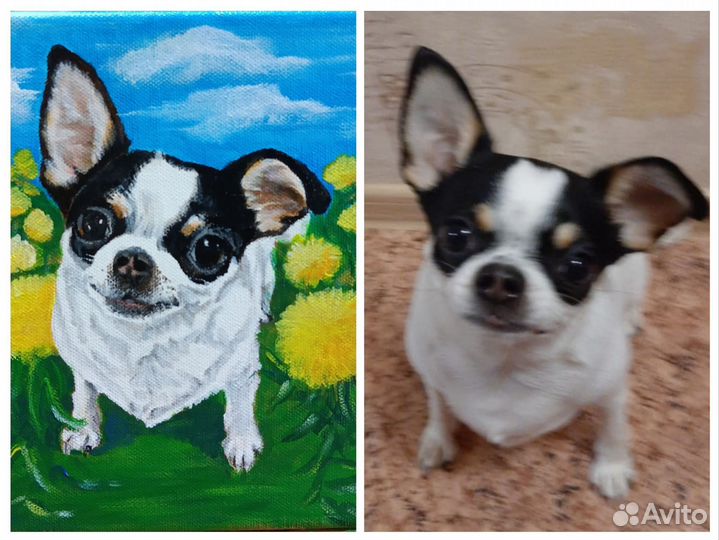 Портрет по фото на заказ. Ваш домашний питомец