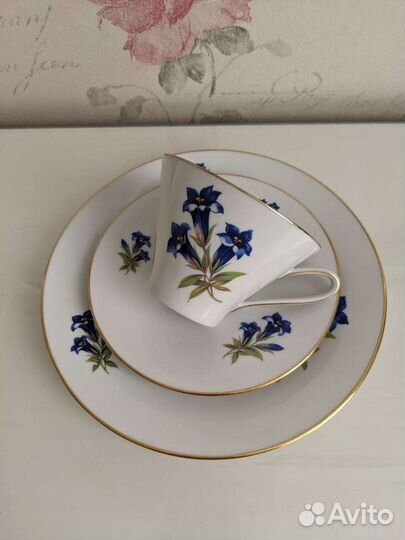 Чайное трио 1950г Германия Хутченройтер