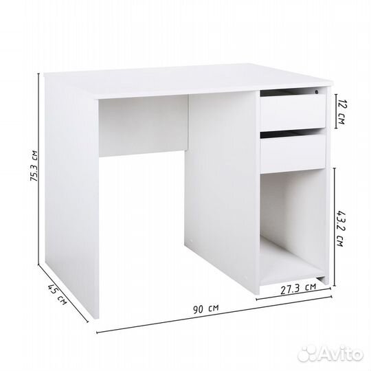 Компьютерный стол с ящиками work