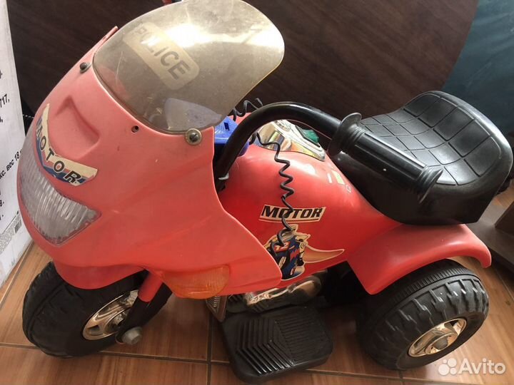 Детский электромотоцикл, самокат