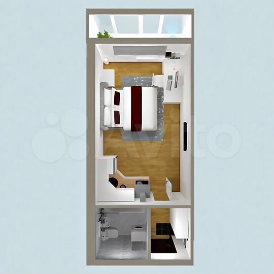 Квартира-студия, 25,8 м², 1/3 эт.