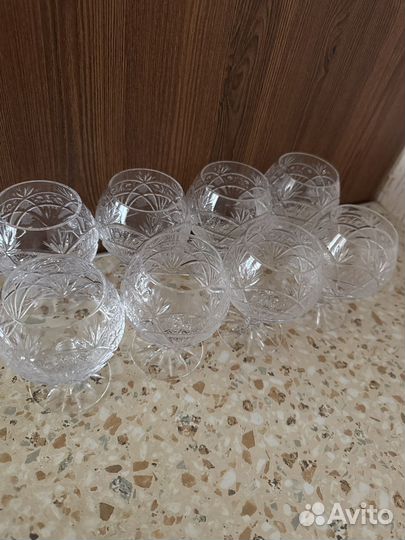 Бокалы Богемия снежинка