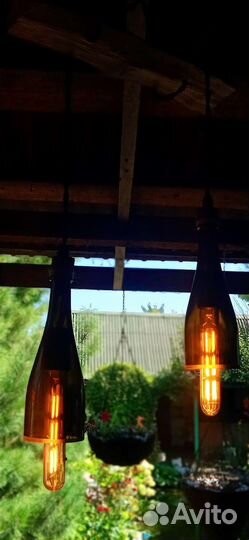 Люстры светильник из винных бутылок