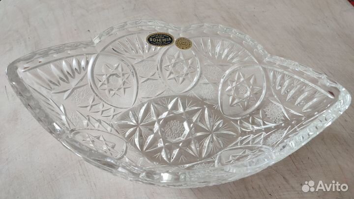 Хрустальная ладья Чехия времен СССР