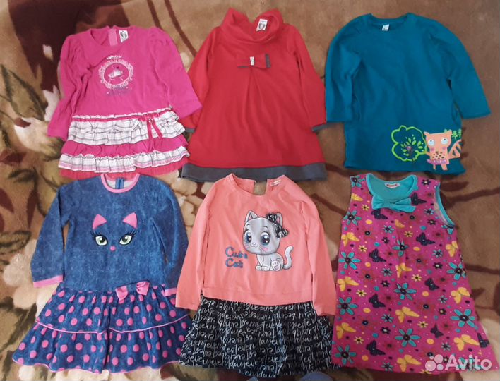Продам 2 пакета вещей для девочки 3-4 года