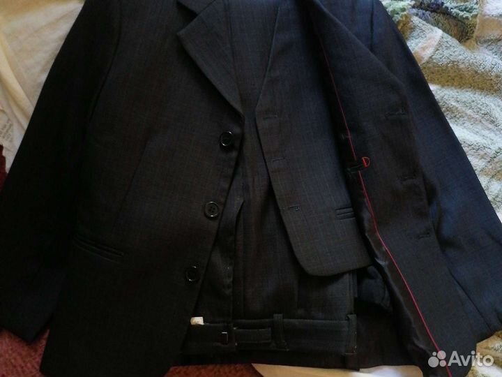 Костюм брюк пиджак тройка для школьника