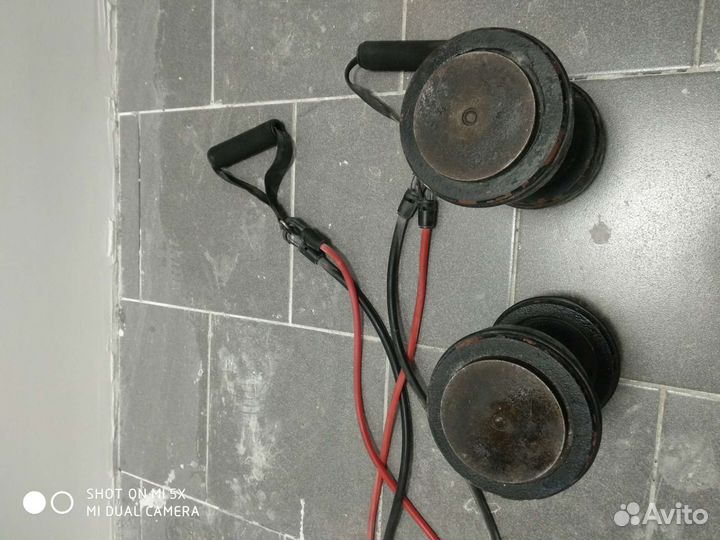 Продаются гантели 20 кг весовой резине