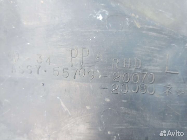 Жабо, решётка под лобовое, Toyota corona st190