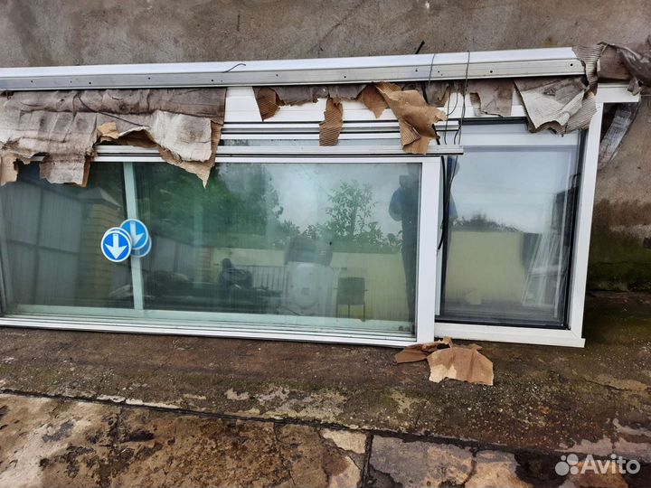 Алюминевые окна б у