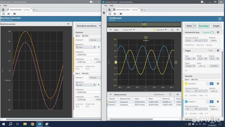 PXI-5412, PXI-5114 National Instruments