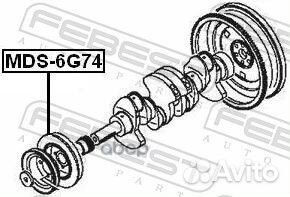 Шкив коленвала mitsubishi Pajero III/PS I 98-09