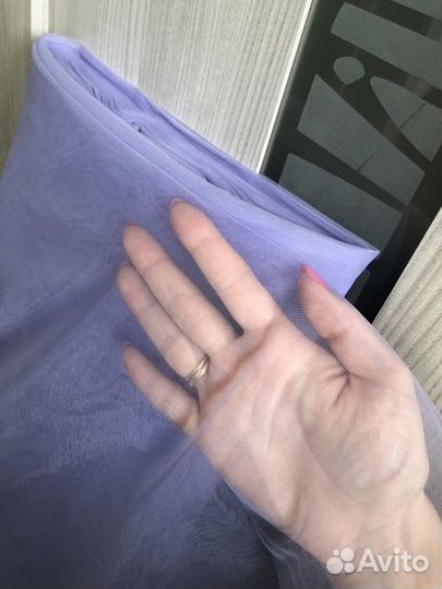 Фатин сиреневый в рулоне