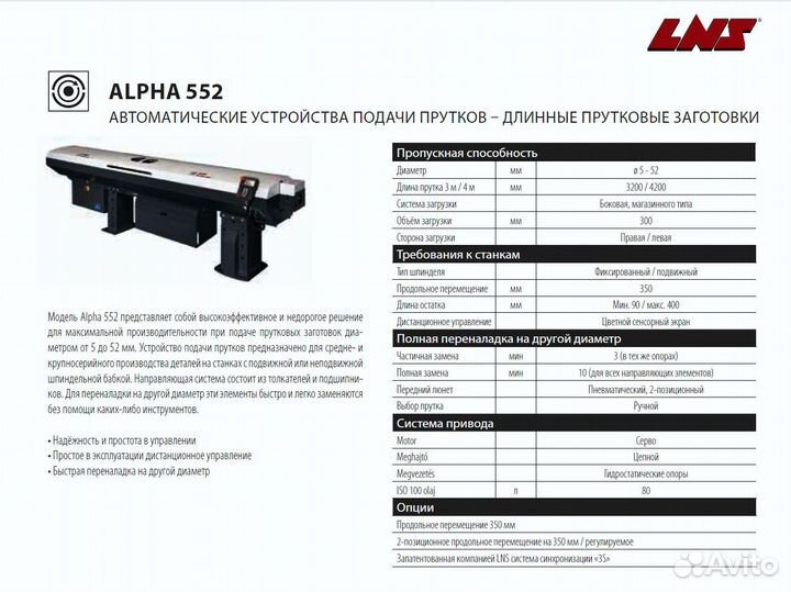 Барфидер с чпу для подачи прутка Fedek DH65L 1.5 m