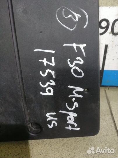 Накладка переднего бампера под номер Bmw 3-Series