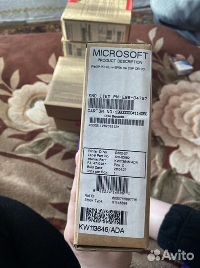 Microsoft WinXP лицензия