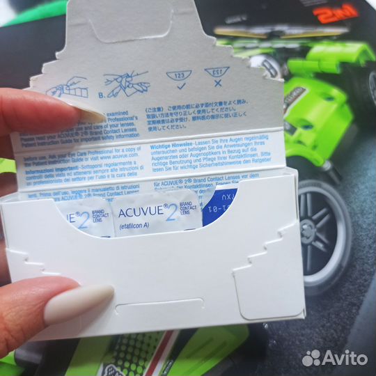 Линзы контактные acuvue двухнедельные -2.5 -2.25