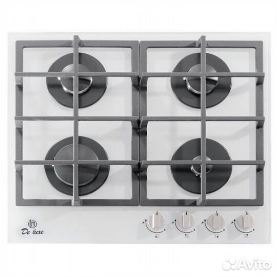 Газовая панель De luxe GG4 750229F-062 белое стекл
