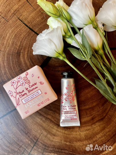 LOccitane Cherry Blossom мыло + крем для рук