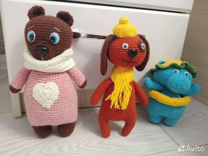 Мягкие игрушки (вязанные, ручная работа)