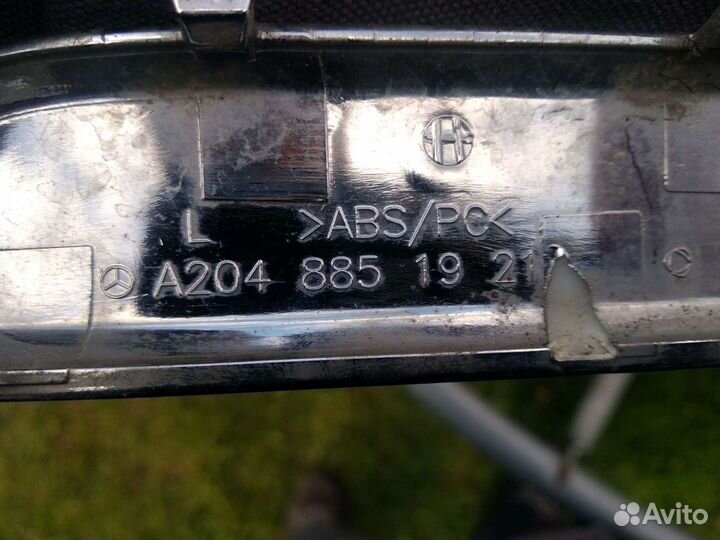 Mersedes GLK X204 Хром правый заднего бампера