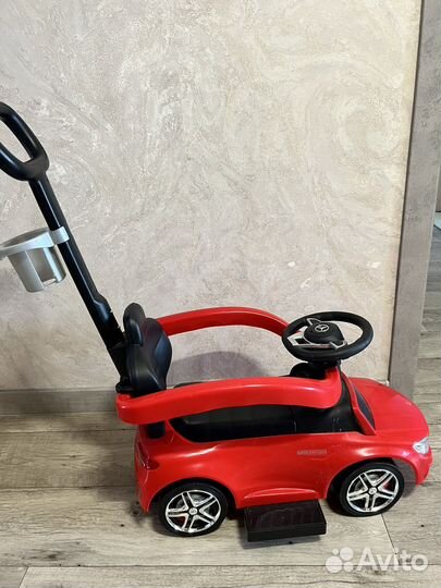 Детская машинка каталка с ручкой