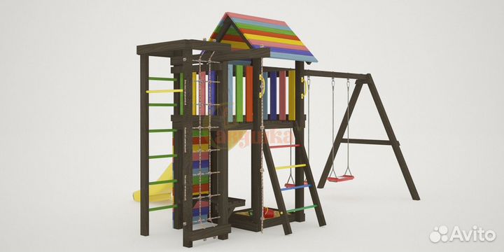 Детская площадка Савушка Мастер 10 (Brown Color)