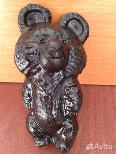 Статуэтка Мишка Олимпийский Металл СССР