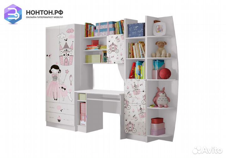 Стенка Принцесса белая