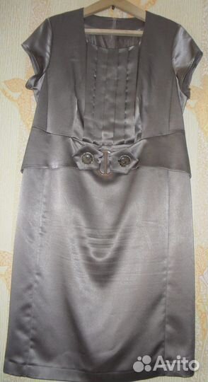 Атласное платье