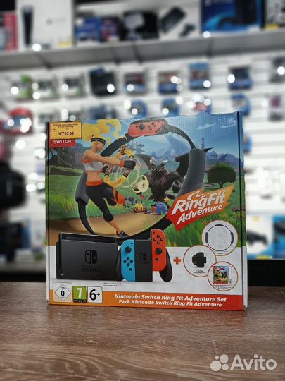 Nintendo Switch + кольцо Ring Fit Adventure