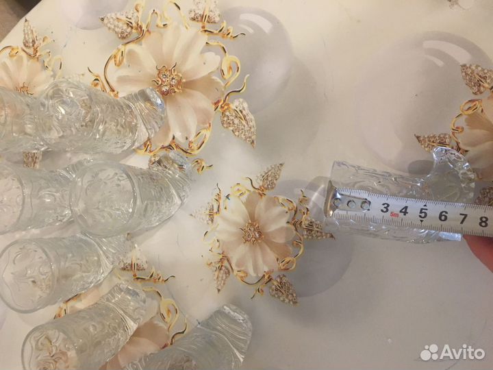 Стопки Сапожок СССР хрусталь