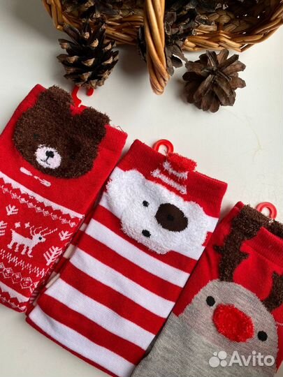 Носки женские новогодние