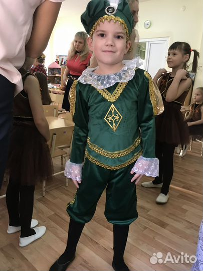 Костюм карнавальный паж жокей принц, на 116-128 см