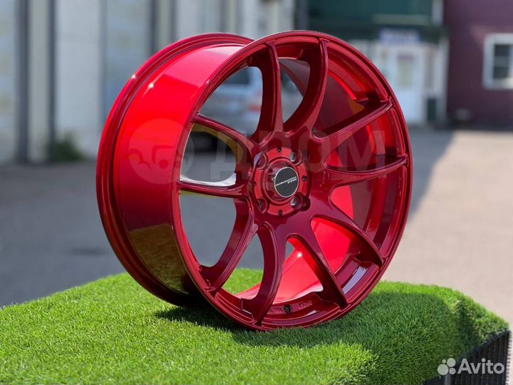 Диски R17 4x100 Work Cr-kiwami Candy Red