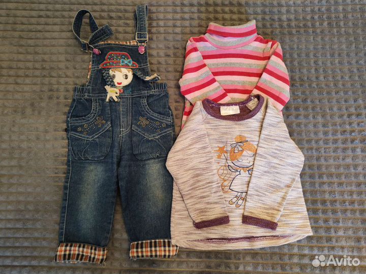 Детские вещи пакетом для девочек 74- 80