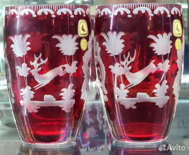 Стаканы.Цветное стекло. Германия
