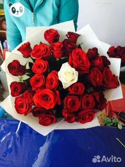 Цветы розы букет