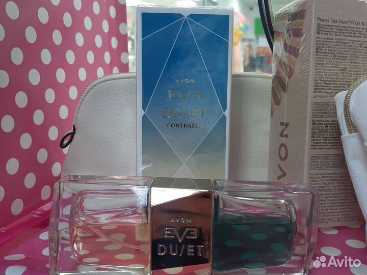 Eve duet contrasts avon