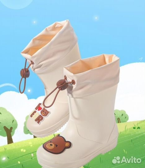 Милые резиновые сапожки для детей
