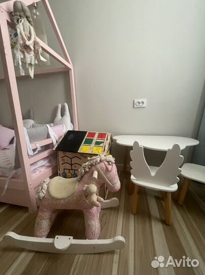 Детская качалка лошадь little bird told me