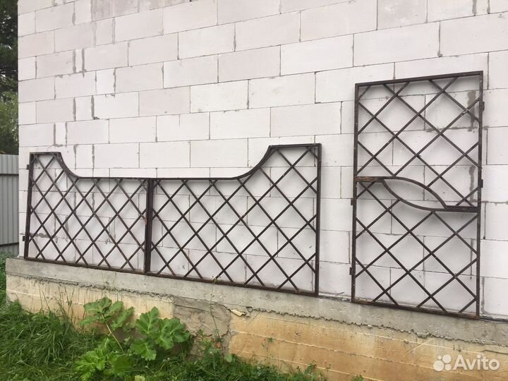 Ворота с калиткой распашные бу