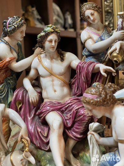 Фарфоровая композиция «Аполлон и нимфы»