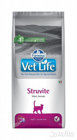 Корм сухой для кошек VetLife struvite