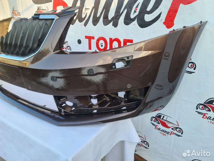 Бампер передний Skoda Octavia A7 оригинал