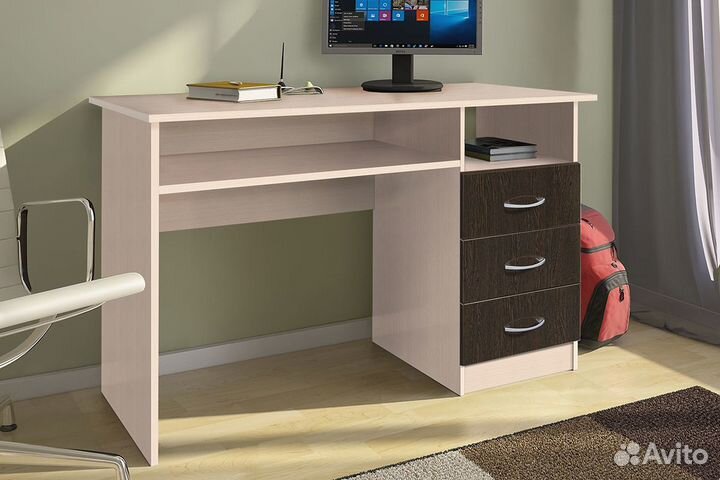 Стол с ящиками, стол компьютерный, стол письменный