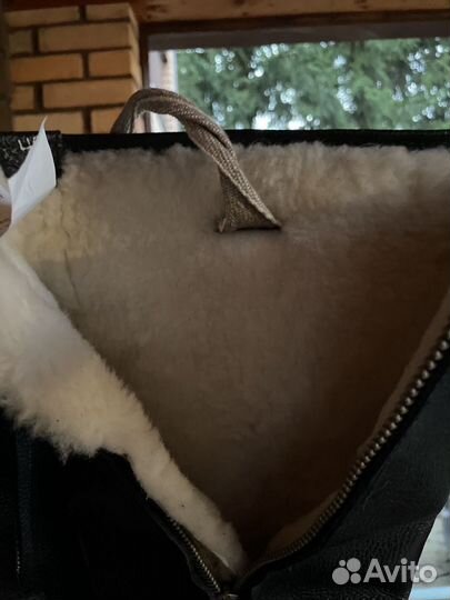 Сапоги кожаные для пилотов, лётные на меху/молнии