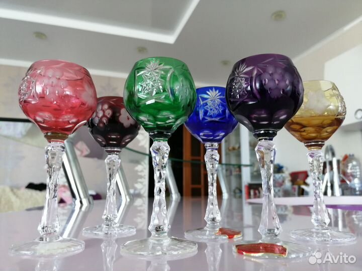 Рюмки. Накладной хрусталь