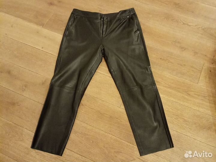 Кожаные брюки женские 44 46